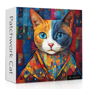 Patchwork gatto puzzle puzzle 1000 pezzi